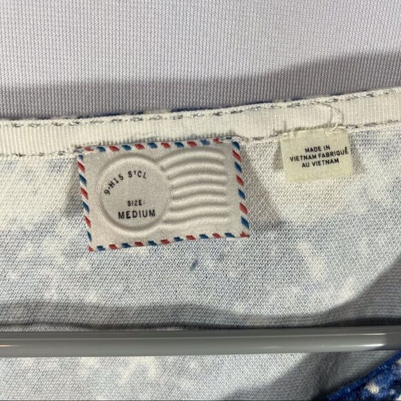 Anthropologie 9-H15 STCL Blue Puff Sleeve Pullover Blouse - Picture 12 of 13